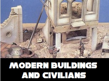 1/35th Scale Modern Buildings and Civilians